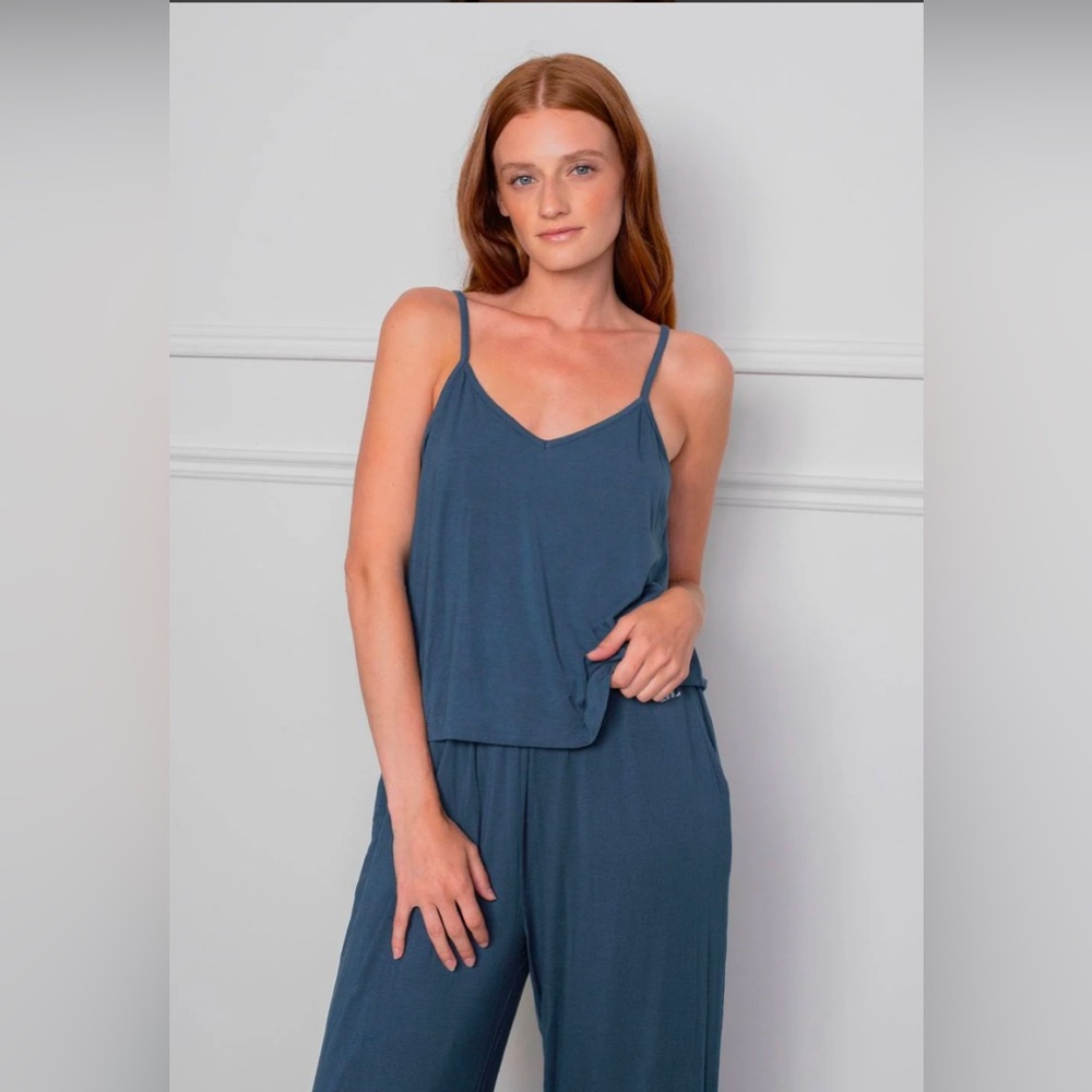 Cami & High Waist Capri Lounge Set